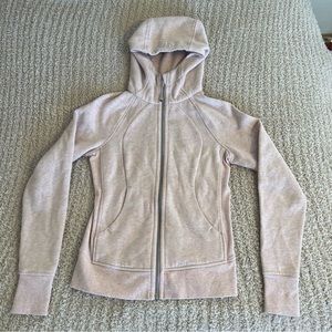 Lululemon Scuba Full-Zip Hoodie light pink size 4